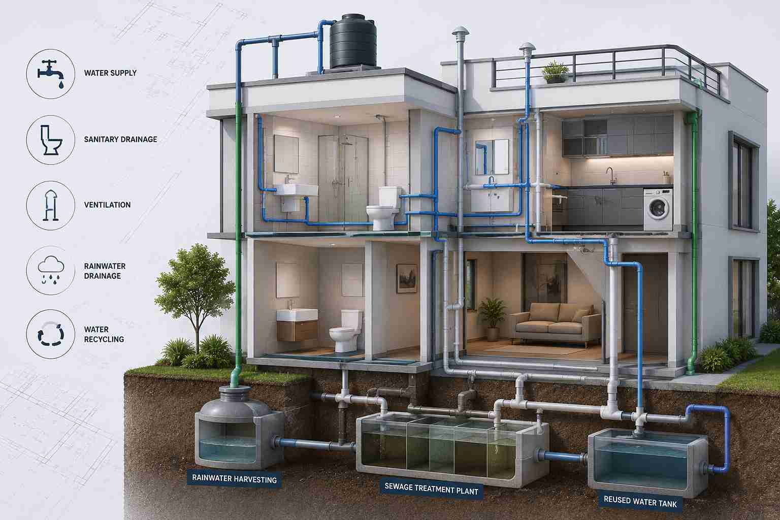 Plumbing pipes